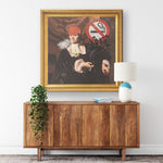 The Smoker Printed Illusion Frame Gold