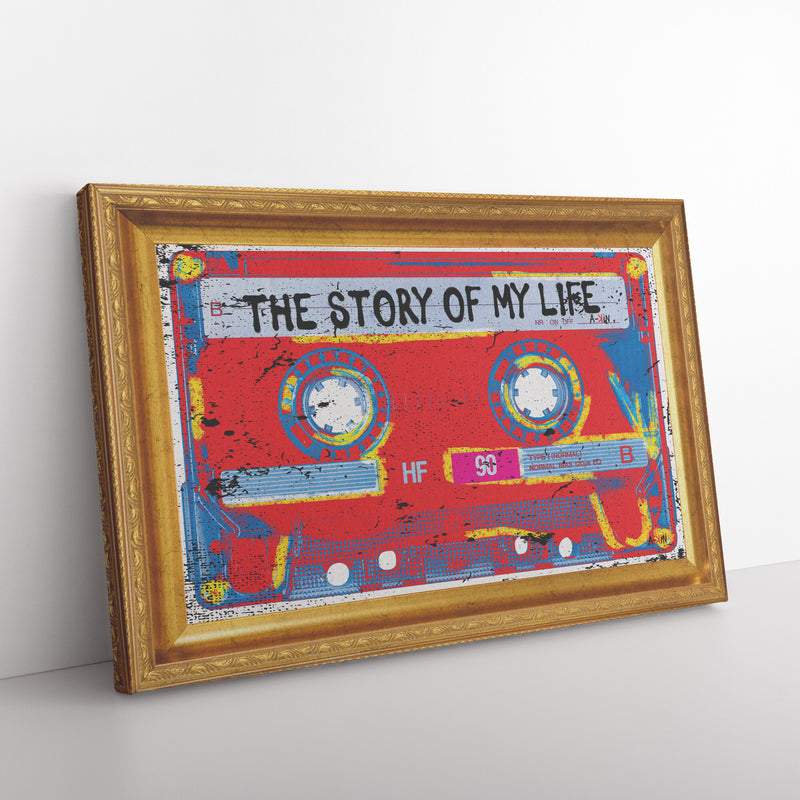 The Story Printed Illusion Frame Gold