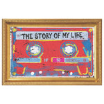 The Story Printed Illusion Frame Gold