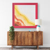 The Sun Printed Illusion Frame Red