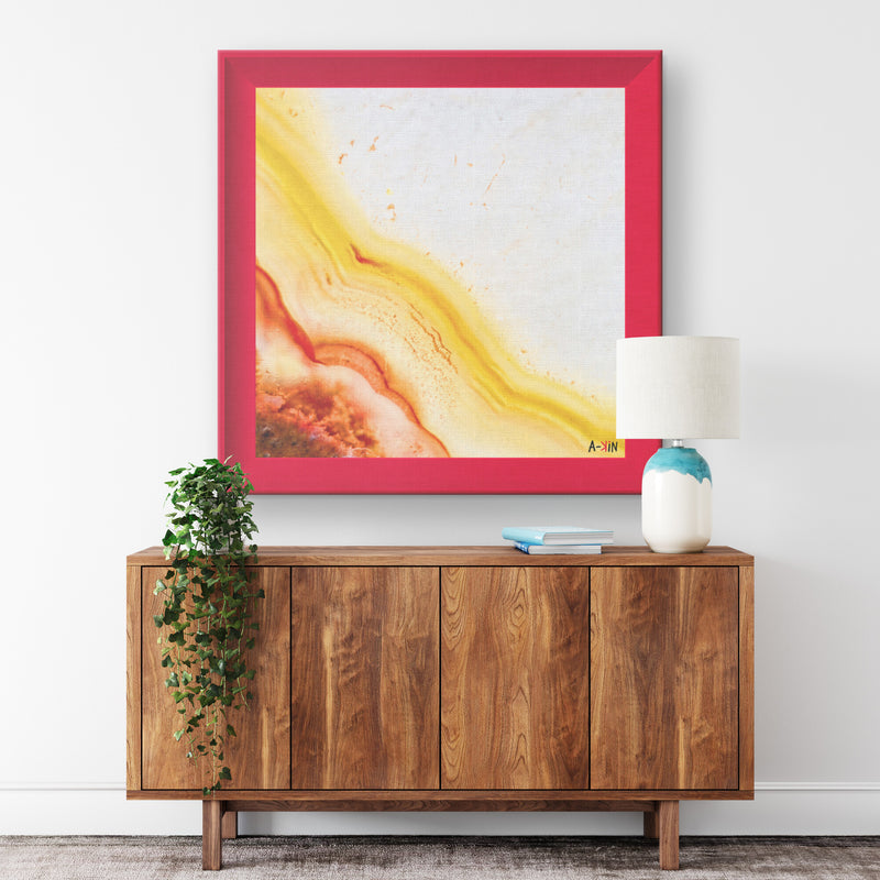 The Sun Printed Illusion Frame Red