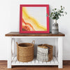 The Sun Printed Illusion Frame Red