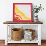 The Sun Printed Illusion Frame Red