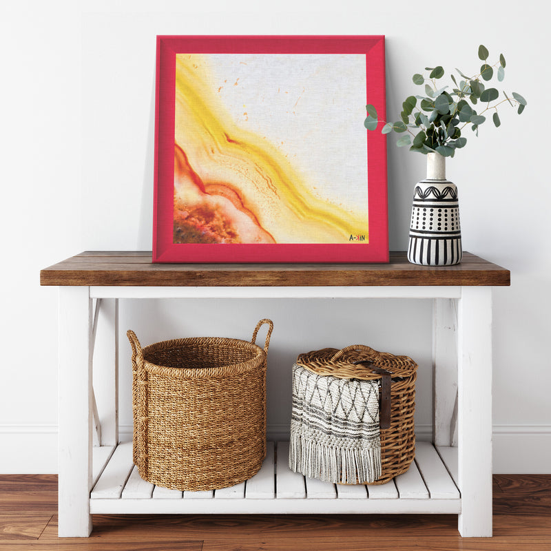 The Sun Printed Illusion Frame Red