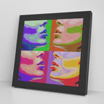 The Time Front Printed Illusion Frame Black