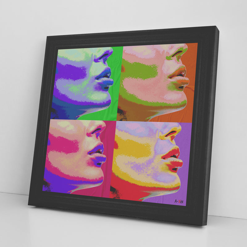 The Time Front Printed Illusion Frame Black
