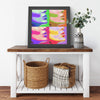 The Time Front Printed Illusion Frame Black