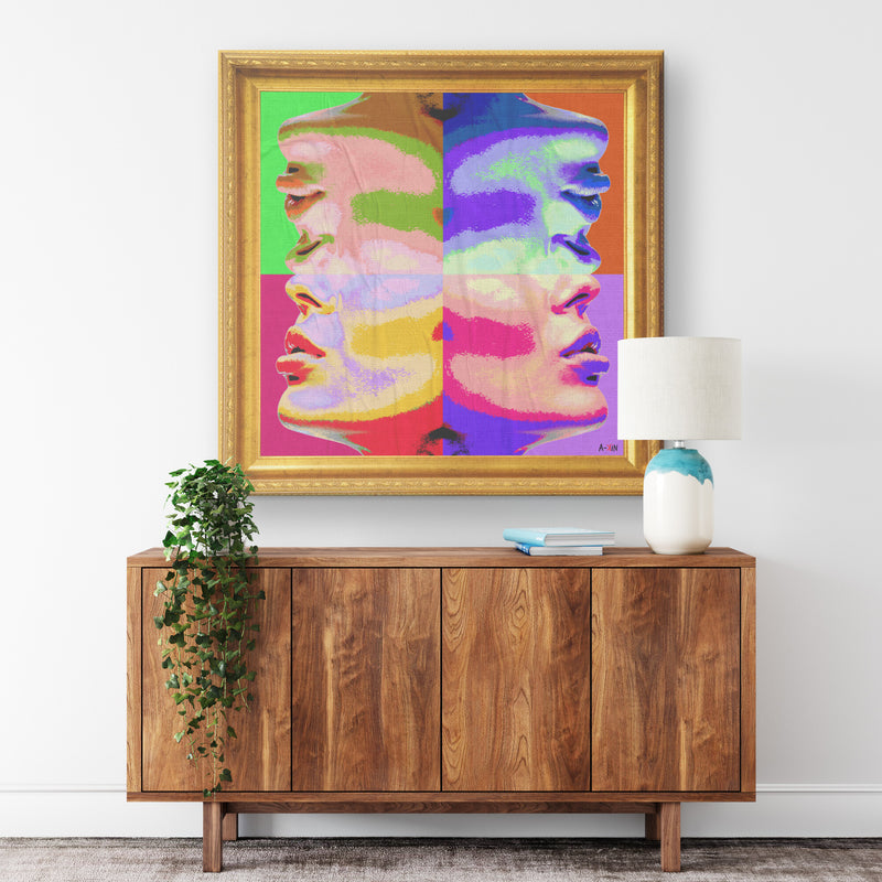 The Time Lost Printed Illusion Frame Gold
