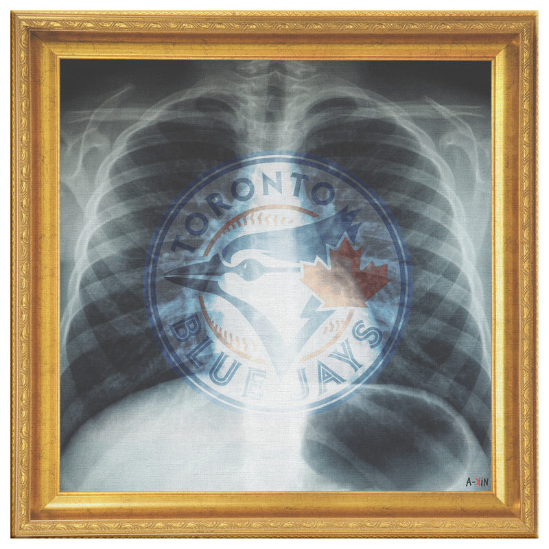 Toronto Blue Jays Printed Illusion Frame Gold
