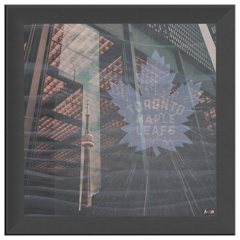 Toronto Maple Leafs Printed Illusion Frame Black