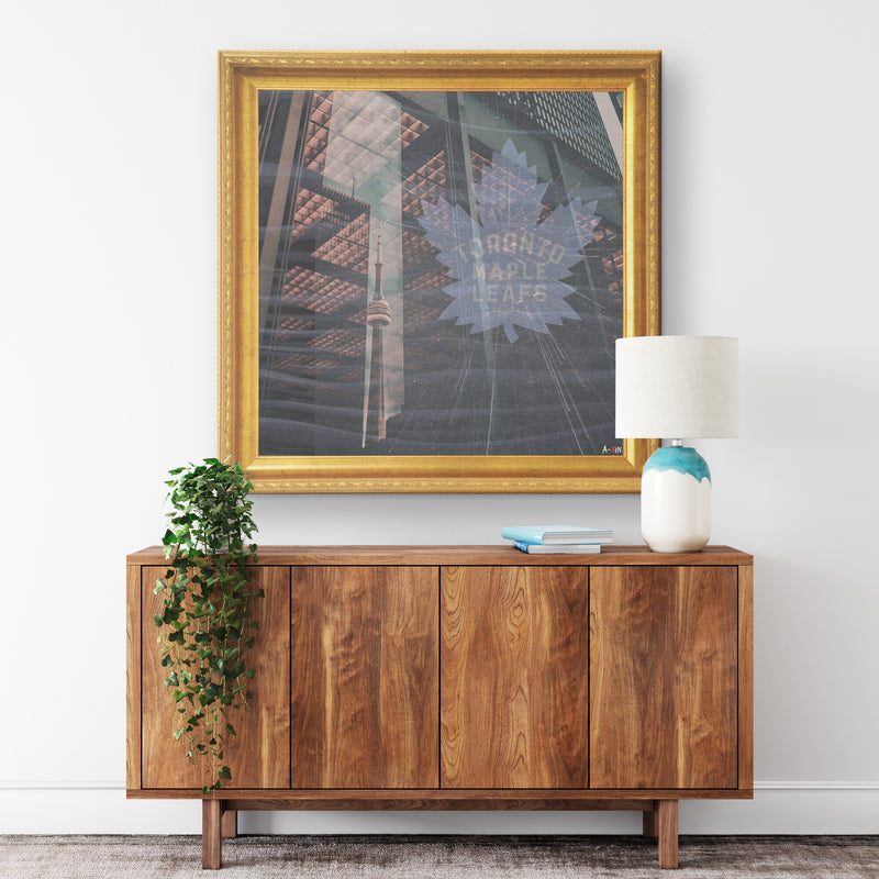 Toronto Maple Leafs Printed Illusion Frame Gold