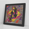 Up And Down Printed Illusion Frame Black