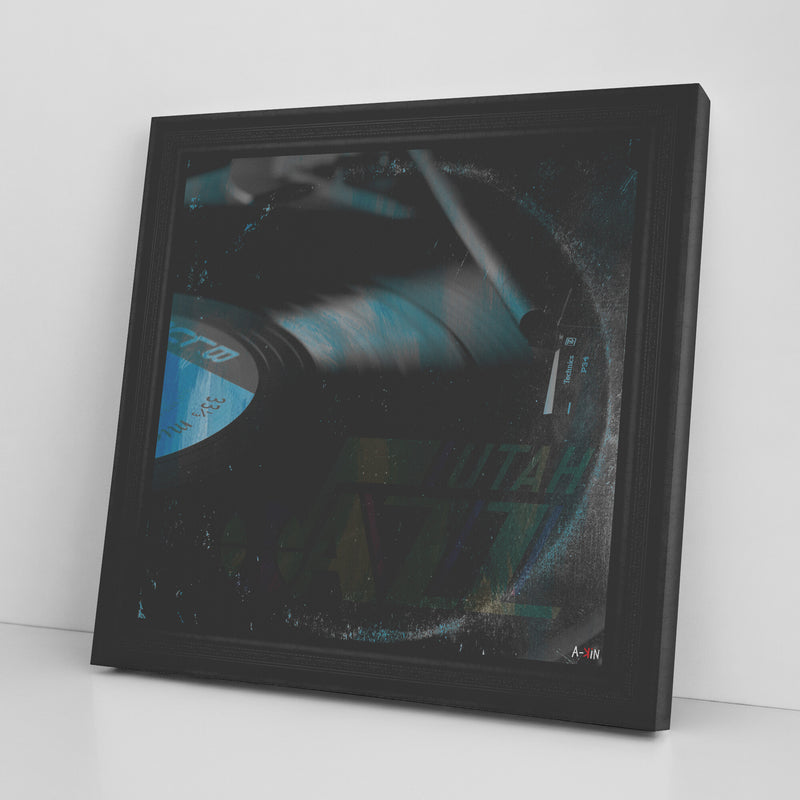 Utah Jazz Printed Illusion Frame Black