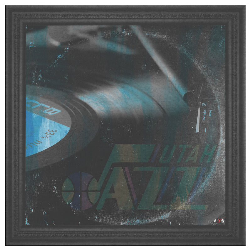 Utah Jazz Printed Illusion Frame Black
