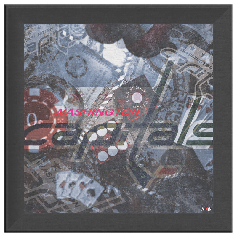 Washington Capitals Printed Illusion Frame Black