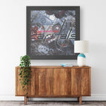Washington Capitals Printed Illusion Frame Black