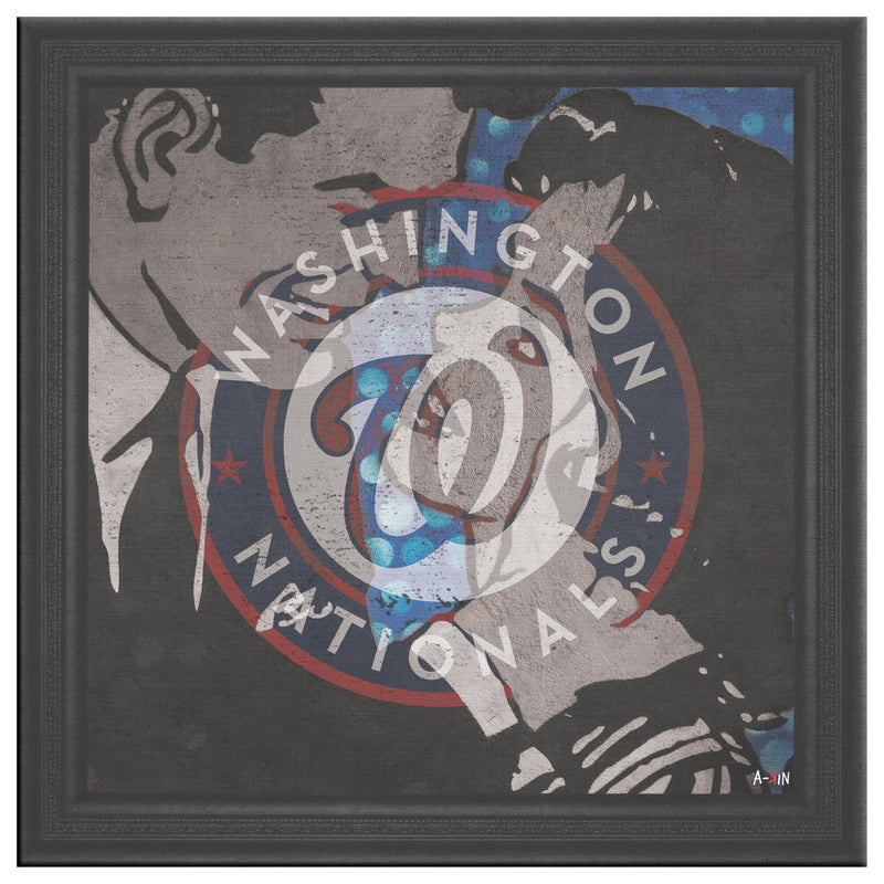 Washington Nationals Printed Illusion Frame Black