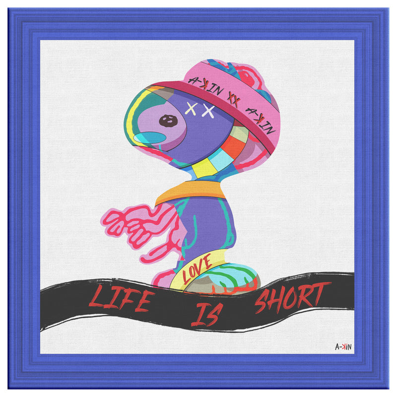 What To Think Printed Illusion Frame Blue