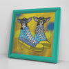 Whats In My Shoes Printed Illusion Frame Blue