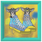 Whats In My Shoes Printed Illusion Frame Blue