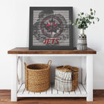 Winnipeg Jets Printed Illusion Frame Black