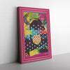 Woman In Love Devil Printed Illusion Frame Pink