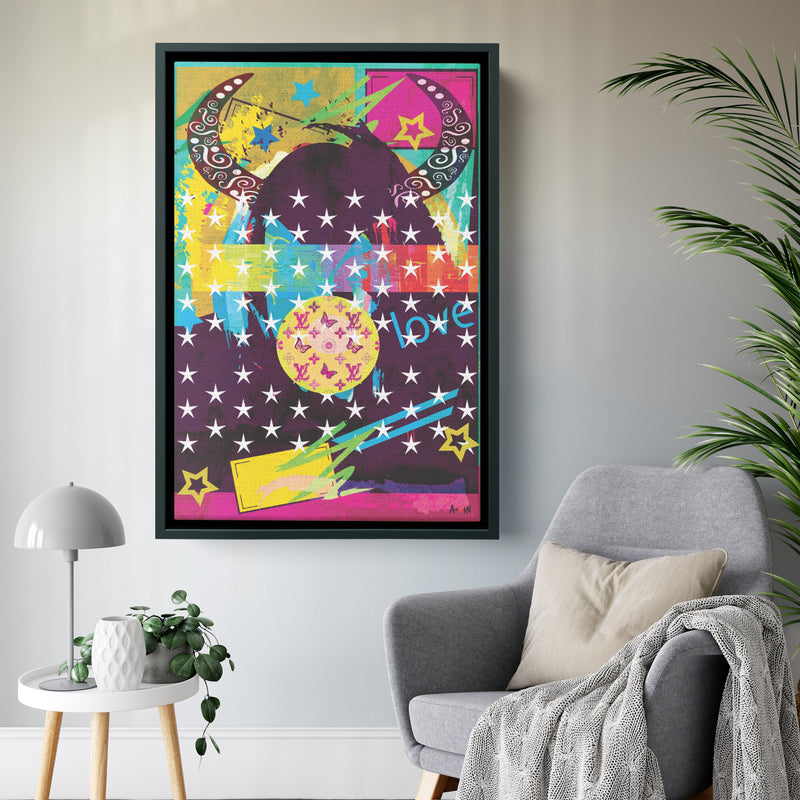 Woman In Love Devil Wood Frame
