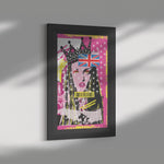 Woman In Love England Printed Illusion Frame Black