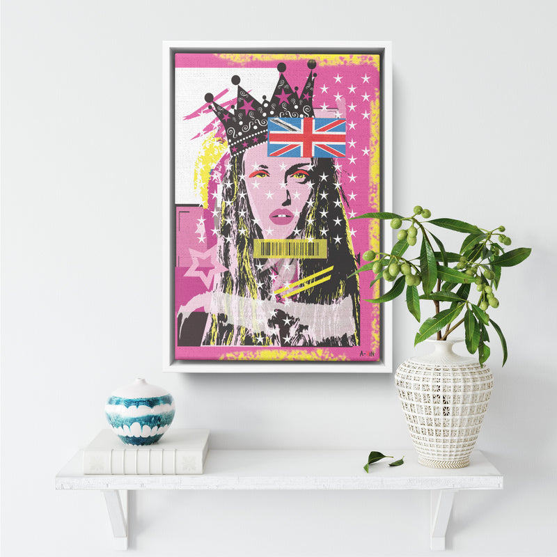 Woman In Love England Wood Frame