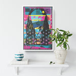 Woman In Love Money Wood Frame