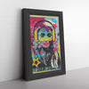Woman In Love Music Printed Illusion Frame Black