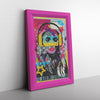 Woman In Love Music Printed Illusion Frame Pink