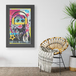 Woman In Love Music Printed Illusion Frame Black