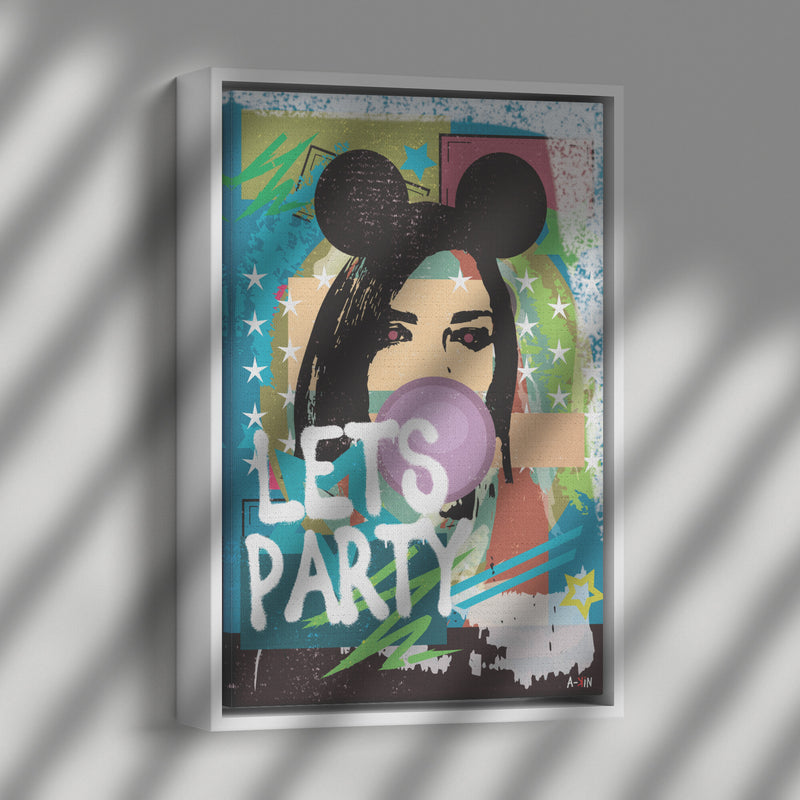 Woman In Love Party Wood Frame
