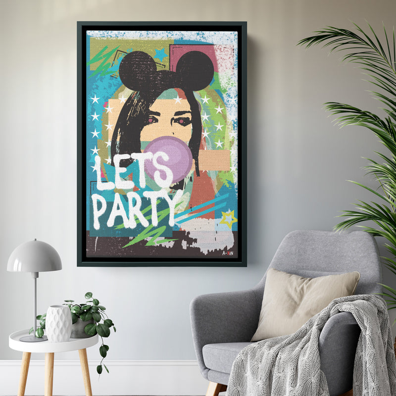 Woman In Love Party Wood Frame
