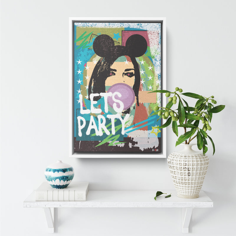 Woman In Love Party Wood Frame