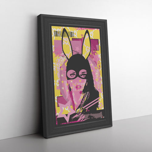 Woman In Love Playboy Printed Illusion Frame Black