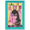 Woman In Love Playboy Printed Illusion Frame Blue
