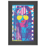 Woman In Love Pop Printed Illusion Frame Black