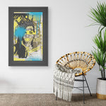 Woman In Love Queen Printed Illusion Frame Black