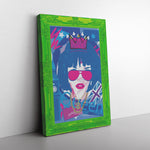 Woman In Love Royal Printed Illusion Frame Green