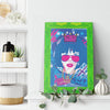 Woman In Love Royal Printed Illusion Frame Green