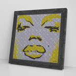 Yellow Monroe Printed Illusion Frame Black