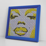 Yellow Monroe Printed Illusion Frame Blue