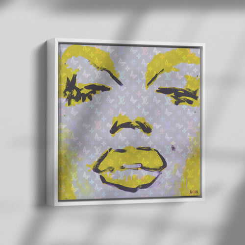 Yellow Monroe Wood Frame